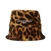 Stella McCartney Leopard Print Bucket Hat Brown, Dam