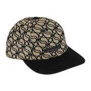 Stella McCartney Elegant Beige Hatt med Monogram Rafia Beige, Dam