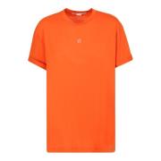 Stella McCartney T-shirt med broderad stjärndetalj Orange, Dam