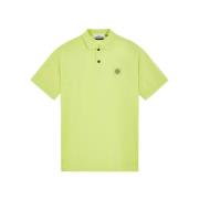 Stone Island Citron Kortärmad Polo Tröja Yellow, Herr