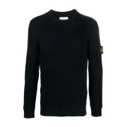 Stone Island Navy Blue Maglia Tröja Blue, Herr