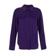 Tom Ford Stilfull Lila Acetat Skjorta Purple, Dam