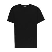 Tom Ford Svart bomull T-shirt med rund hals Black, Herr