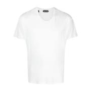 Tom Ford Vita T-shirts Polos för Män White, Herr