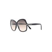 Tom Ford Svarta solglasögon för dagligt bruk Black, Dam