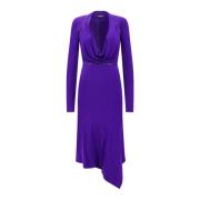 Tom Ford Lila Konvertibel Viskosklänning Ss23 Purple, Dam