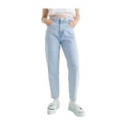 Tommy Hilfiger Mom Jean Denim Byxor Klocka Blue, Dam