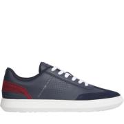 Tommy Hilfiger Blå Läder Sneakers för Män Blue, Herr