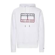 Tommy Hilfiger Herrkläder Huvtröja Vit Aw22 White, Herr