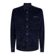 Tommy Hilfiger Corduroyskjorta med knappfickor Blue, Herr