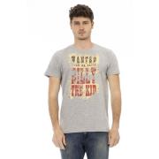 Trussardi T-Shirts Gray, Herr