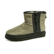 UGG Kvinnors Classic Mini Zip Tape Logo Skor Aw23 Green, Dam