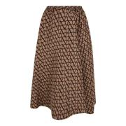 Valentino Midi Skirts Brown, Dam