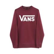 Vans Herr Clic Crew II Sweatshirt Red, Herr