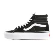 Vans Svart/Vit Hög Plattform Sneaker Black, Dam