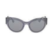 Versace Cat-Eye Solglasögon med Medusa Logo Gray, Unisex