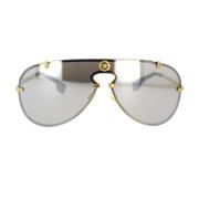 Versace Djärva Silver Spegel Solglasögon Yellow, Unisex