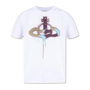 Vivienne Westwood Tryckt T-shirt White, Herr