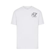 Armani Exchange Bas T-shirt White, Herr