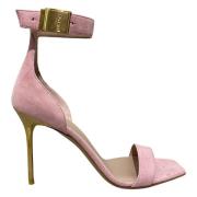 Balmain Höj din stil med högklackade sandaler Pink, Dam