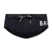 Balmain Simbyxor med logotyp Black, Herr