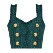 Balmain Tweed topp Green, Dam