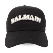 Balmain Baseballkeps Black, Herr