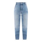 Balmain Blå Slim-Fit Bomulls Jeans Ss23 Blue, Herr