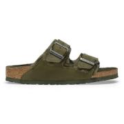 Birkenstock Shearling Arizona Sandaler Green, Herr