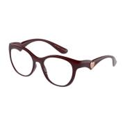 Dolce & Gabbana Stiliga Bordeaux Ram Glasögon Red, Dam