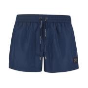 Dolce & Gabbana Snygga badshorts med varumärkesplakett Blue, Herr