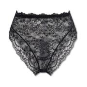 Dolce & Gabbana Högt skurna spetsbriefs Black, Dam