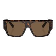 Dolce & Gabbana Rektangulära solglasögon Brown, Dam