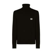 Dolce & Gabbana Svarta Sweaters Black, Herr