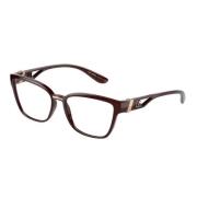 Dolce & Gabbana Snygga Bordeaux Transparenta Glasögon Brown, Herr