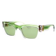 Dolce & Gabbana Grön Glitter Ram Solglasögon Green, Unisex