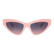 Dolce & Gabbana Rosa Gradient Linser Cat-Eye Solglasögon Pink, Dam