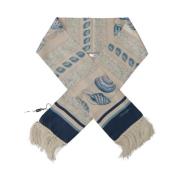 Dolce & Gabbana Silkesscarf med skaltryck för män Blue, Herr