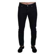 Dolce & Gabbana Svarta Skinny Denim Jeans Black, Herr