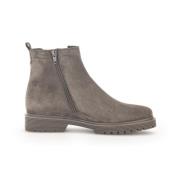 Gabor Elegant Ankelboot i Mocka Gray, Dam