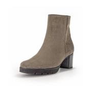 Gabor Elegant Ankelboot i Mocka med Luftkammarssula Gray, Dam