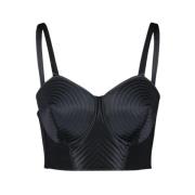 Jean Paul Gaultier Ärmlösa toppar Black, Dam