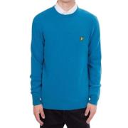 Lyle & Scott Turkosa Tröjor för Män Blue, Herr