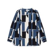 Marimekko Stilfull Blus för Kvinnor Blue, Dam