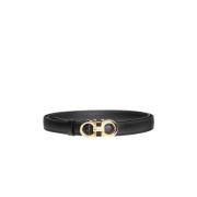 Salvatore Ferragamo Logo-buckled belt Black, Dam