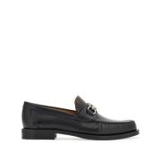 Salvatore Ferragamo Svarta Gancini Läderloafers Black, Herr