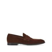 Salvatore Ferragamo Suede Biscot Brun Moc Brown, Herr