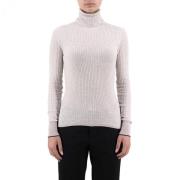 Scotch & Soda Beige Turtleneck Tröja för Kvinnor Beige, Dam