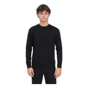 Selected Homme Svart Tröja med Texturerade Detaljer Black, Herr