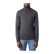 Jack & Jones Stickat Rullkrage Gray, Herr